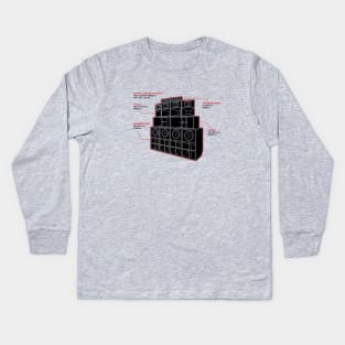 Sound System Diagram Kids Long Sleeve T-Shirt